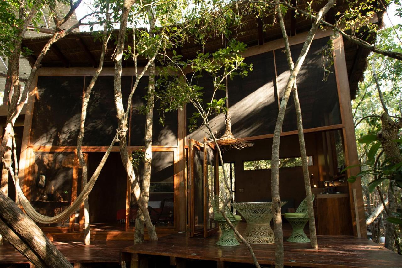 Ojo De Arbol, Boutique Cabin In The Real Jungle Tulum Pueblo Buitenkant foto